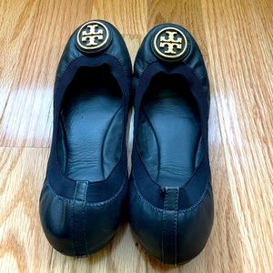 Navy Tory Burch ballet flats